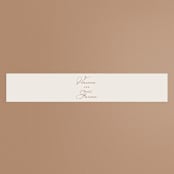 "Delicate Names" - Belly Bands in Buttercream by Jessica Williams - Front