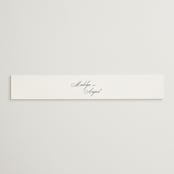 "When I Fall In Love" - Belly Bands in Snow Bright by Design Lotus - Front