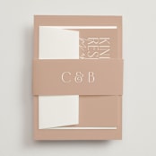 "Overlap" - Belly Bands in Terracotta by Kelly Schmidt - Assembled with Invitation
