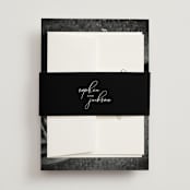 "Kindly Join Us" - Belly Bands in Pearl by Laura Hamm - Assembled with Invitation