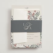 "Illuminated Storybook" - Belly Bands in Linen by Alethea and Ruth - Assembled with Invitation