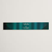 "Spectrum" - Belly Bands in Teal by Heather Schertzer - Front