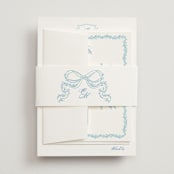 "Royalty" - Belly Bands in Capri by Creo Study - Assembled with Invitation