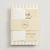 "Elegant and Formal" - Belly Bands in Sunshine by Jen Ramsey - Assembled with Invitation