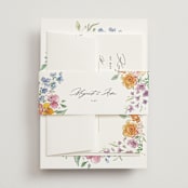 "Floral Pop" - Belly Bands in Tropical by Itsy Belle Studio - Assembled with Invitation