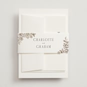 "Daphne" - Belly Bands in Sepia by Itsy Belle Studio - Assembled with Invitation