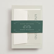 "Chantilly" - Belly Bands in Emerald by Kimberly Morgan - Assembled with Invitation