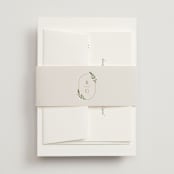 "Soft Sprigs" - Belly Bands in Champagne by Jennifer Postorino - Assembled with Invitation