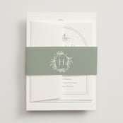 "Simple Crest" - Belly Bands in Sage by Kristen Smith - Assembled with Invitation