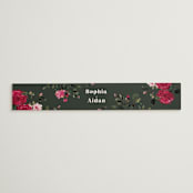 "Rose Garden" - Belly Bands in Magenta by Leah Bisch - Front