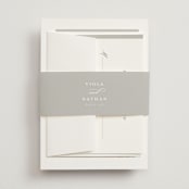 "Overlay" - Belly Bands in Dove by Meggy Masters - Assembled with Invitation