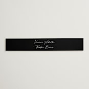 "A formal request" - Belly Bands in Jet by Lea Delaveris - Front