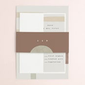 "Minimalist Shapes" - Belly Bands in Natural by Heather Cairl - Assembled with Invitation