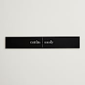 "Split Line" - Belly Bands in Black Tie by Amy Payne - Front