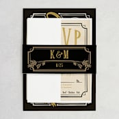 "Inked" - Belly Bands in Honey Bee by GeekInk Design - Assembled with Invitation