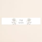 "Watercolor Floral" - Belly Bands in Fog by Jill Means - Front