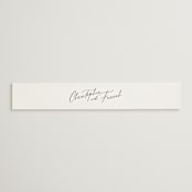 "Beautifully Scripted" - Belly Bands in Pearl by Hooray Creative - Front
