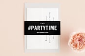 "Open Bar" - Belly Bands in Tuxedo by Jennifer Lew - Assembled with Invitation