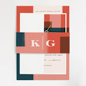 "painted colorblock" - Belly Bands in Poppy by Angela Marzuki - Assembled with Invitation