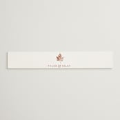 "Leaf Print" - Belly Bands in Rust by Katharine Watson - Front