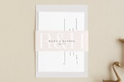 "over and over" - Belly Bands in Soft Peach by Lea Delaveris - Assembled with Invitation