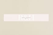 "over and over" - Belly Bands in Soft Peach by Lea Delaveris - Front