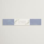 "Botanical Swag" - Belly Bands in Periwinkle by Susan Moyal - Front