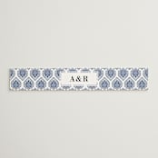 "Calcutta Stamp" - Belly Bands in Azure by Oma N. Ramkhelawan - Front