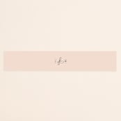 "Twirl Monogram A" - Belly Bands in Blush by Ariel Rutland - Front
