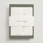 "Modern Bookmark" - Belly Bands in Cactus by Jill Means - Assembled with Invitation