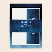 "Indigo Sea" - Belly Bands in Ocean by Kelly Schmidt - Assembled with Invitation