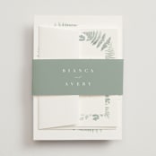 "Gilded Woodland" - Belly Bands in Fern by Kristie Kern - Assembled with Invitation