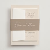 "Sunset Beach" - Belly Bands in Sand by Owl and Toad - Assembled with Invitation