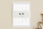 "The Minimalist" - Belly Bands in Pearl by Kelly Schmidt - Assembled with Invitation