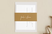 "Pastoral" - Belly Bands in Burlap by Up Up Creative - Assembled with Invitation