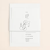 "Scripted Ampersand" - Belly Bands in Midnight by Roxy Cervantes - Assembled with Invitation
