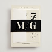 "Big Date" - Belly Bands in Ivory by Anastasia Makarova - Assembled with Invitation