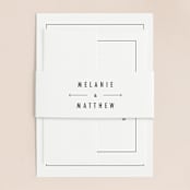 "Between the Lines" - Belly Bands in Blazer by Fine and Dandy Paperie - Assembled with Invitation
