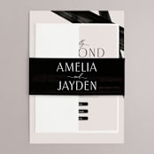 "Inky" - Belly Bands in Onyx by Inkblot Design - Assembled with Invitation