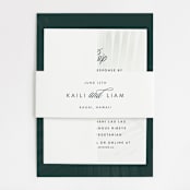 "Palm Layers" - Belly Bands in Palm Frond by Jill Means - Assembled with Invitation