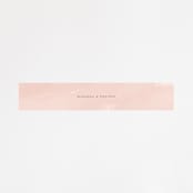"Overlapping" - Belly Bands in Blush by Jennifer Wick - Front
