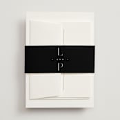 "Modern Type" - Belly Bands in Moon by Heather Cairl - Assembled with Invitation