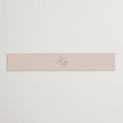 "Arch Monogram" - Belly Bands in Dusty Rose by Kelly Schmidt - Front
