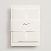 "Classic decorum" - Belly Bands in Golden by Stacey Meacham - Assembled with Invitation