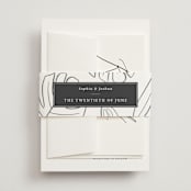 "Crescendo" - Belly Bands in Snow by Griffinbell Paper Co. - Assembled with Invitation