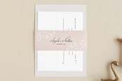 "Elegant Lace" - Belly Bands in Blush by Hooray Creative - Assembled with Invitation