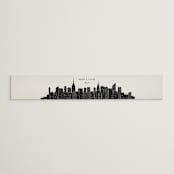 "Big City - New York City" - Belly Bands in Light Taupe by Hooray Creative - Front