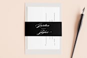 "Waltz" - Belly Bands in Tuxedo by Lori Wemple - Assembled with Invitation