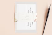 "Garden" - Belly Bands in Peach by Lori Wemple - Assembled with Invitation