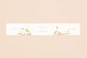 "Garden" - Belly Bands in Peach by Lori Wemple - Front